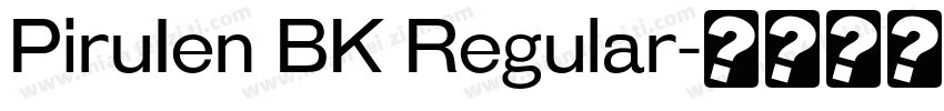 PiruIen BK Regular字体转换